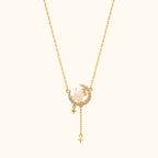 Celestial Blossom Moon Necklace