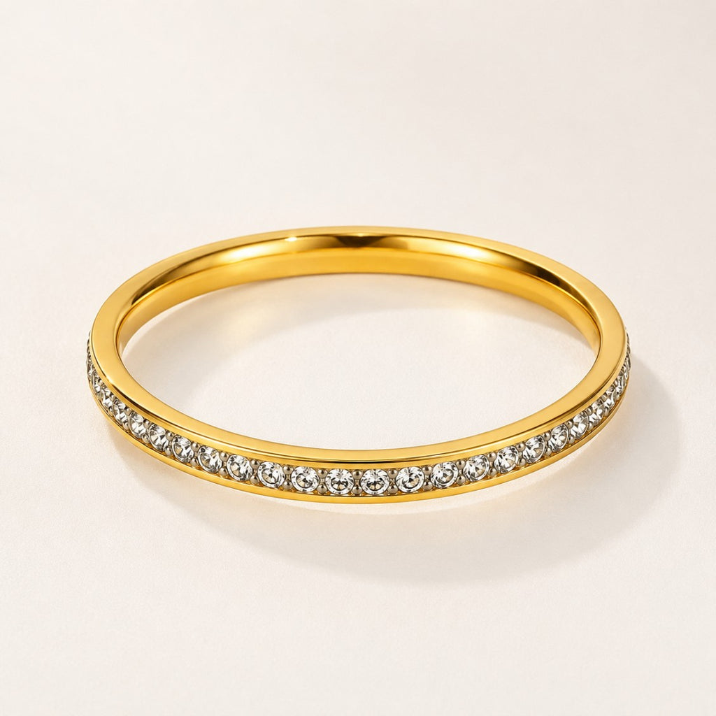 Pavé Glass Stone Ring