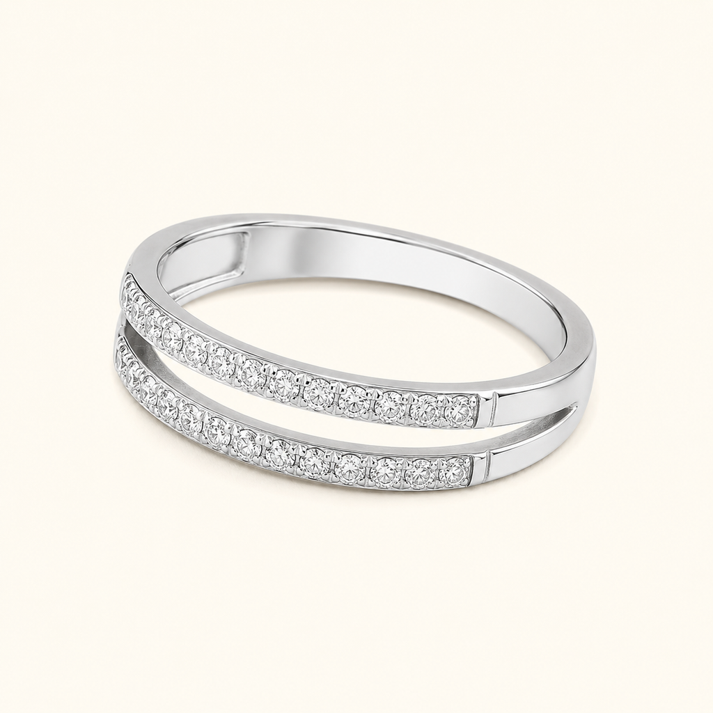 Double Row Sparkle Ring