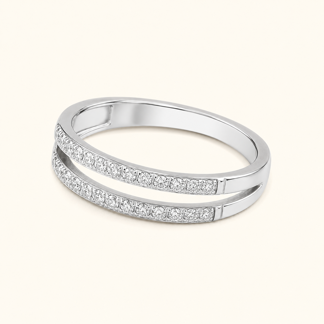 Double Row Sparkle Ring
