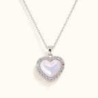 Artificial Pearl Heart Necklace