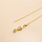 Glass Stone Initial Letter Necklace