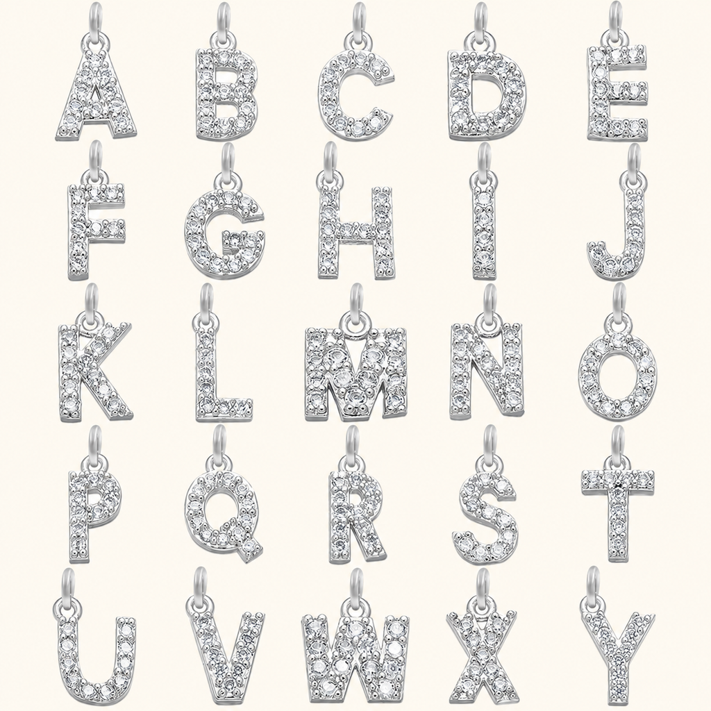 Sparkling Initial Pendant Necklace