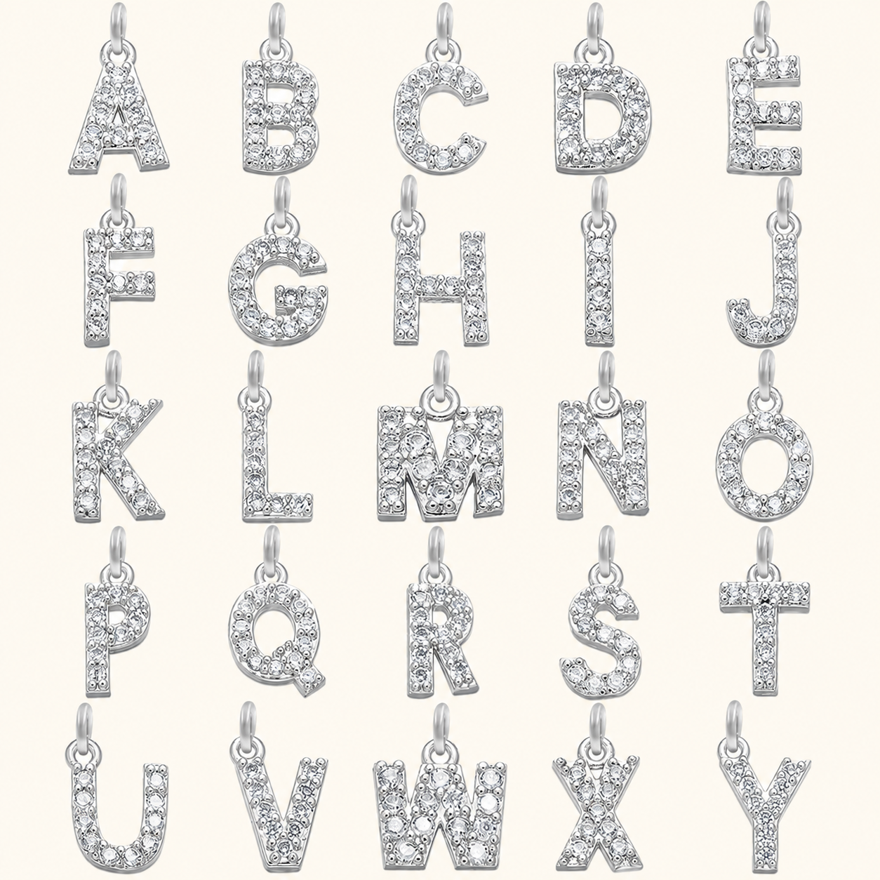 Sparkling Initial Pendant Necklace