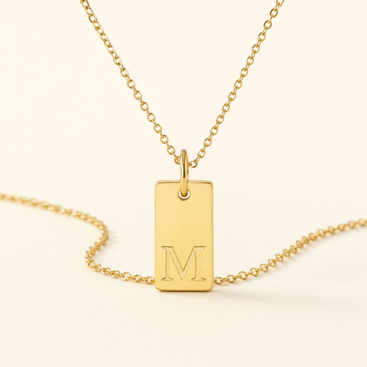 Initial Tag Necklace