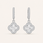 Glass Stone Drop Earrings