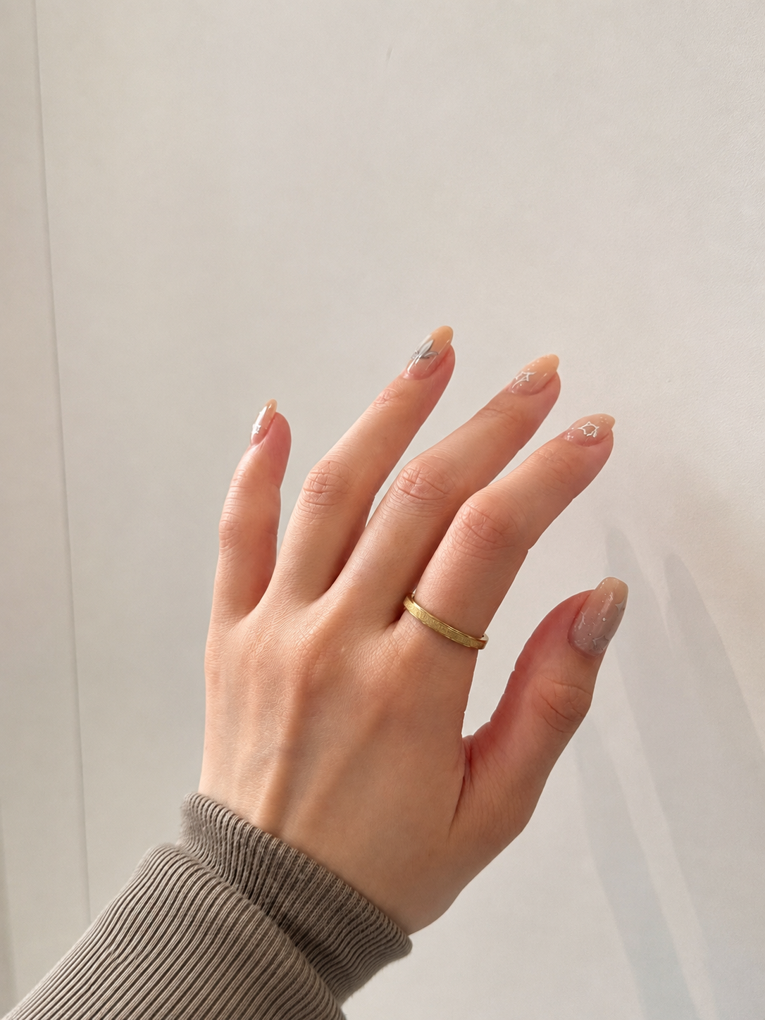 Textured Gold Band Ring