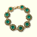 Emerald Green Glass Stone Bracelet