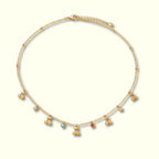 Golden Cherry Charm Necklace