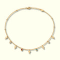 Golden Cross Charm Necklace