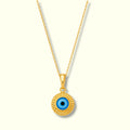 Golden Evil Eye Pendant Necklace