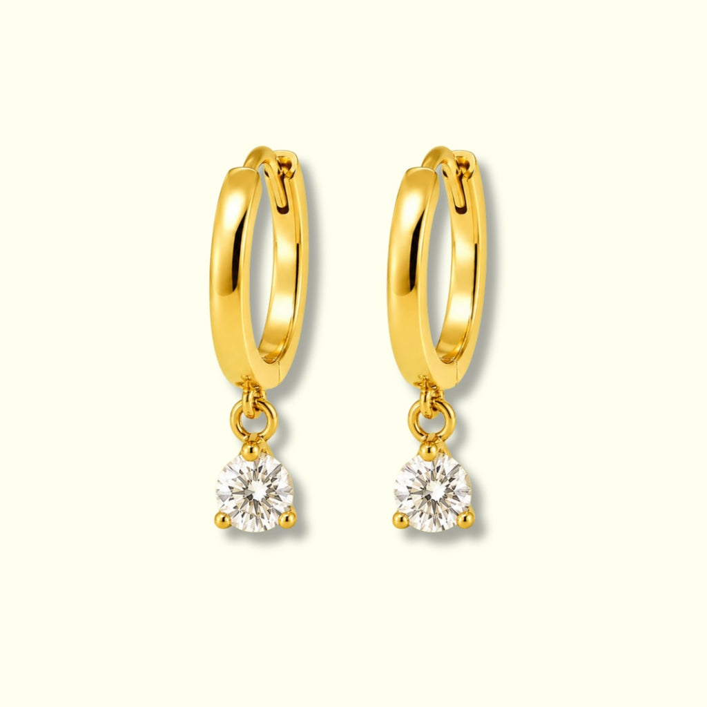 Golden Hoop Earrings Drop