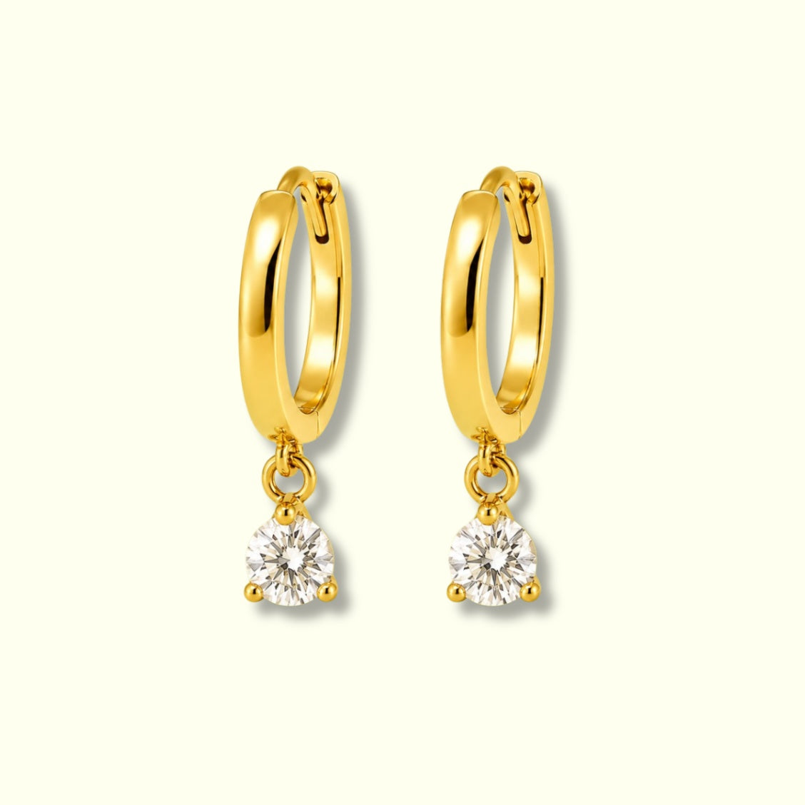 Golden Hoop Earrings Drop