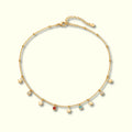 Golden Star & Crystal Charm Necklace