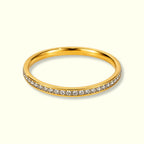 Pavé Glass Stone Ring