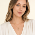Layered Double Cross Necklace
