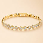 Golden Sparkle Tennis Bracelet