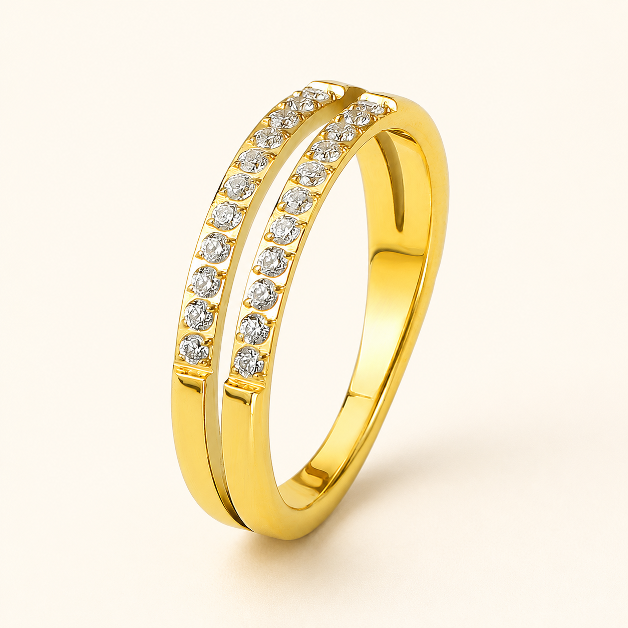 Double Row Sparkle Ring