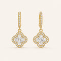 Glass Stone Drop Earrings