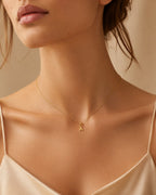 Plain Initial Letter Necklace