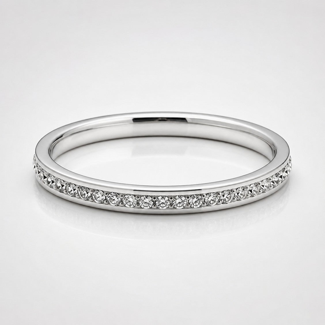 Pavé Glass Stone Ring