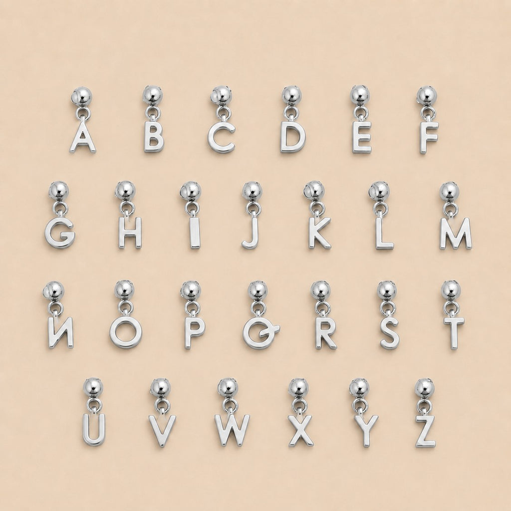 Plain Initial Letter Necklace
